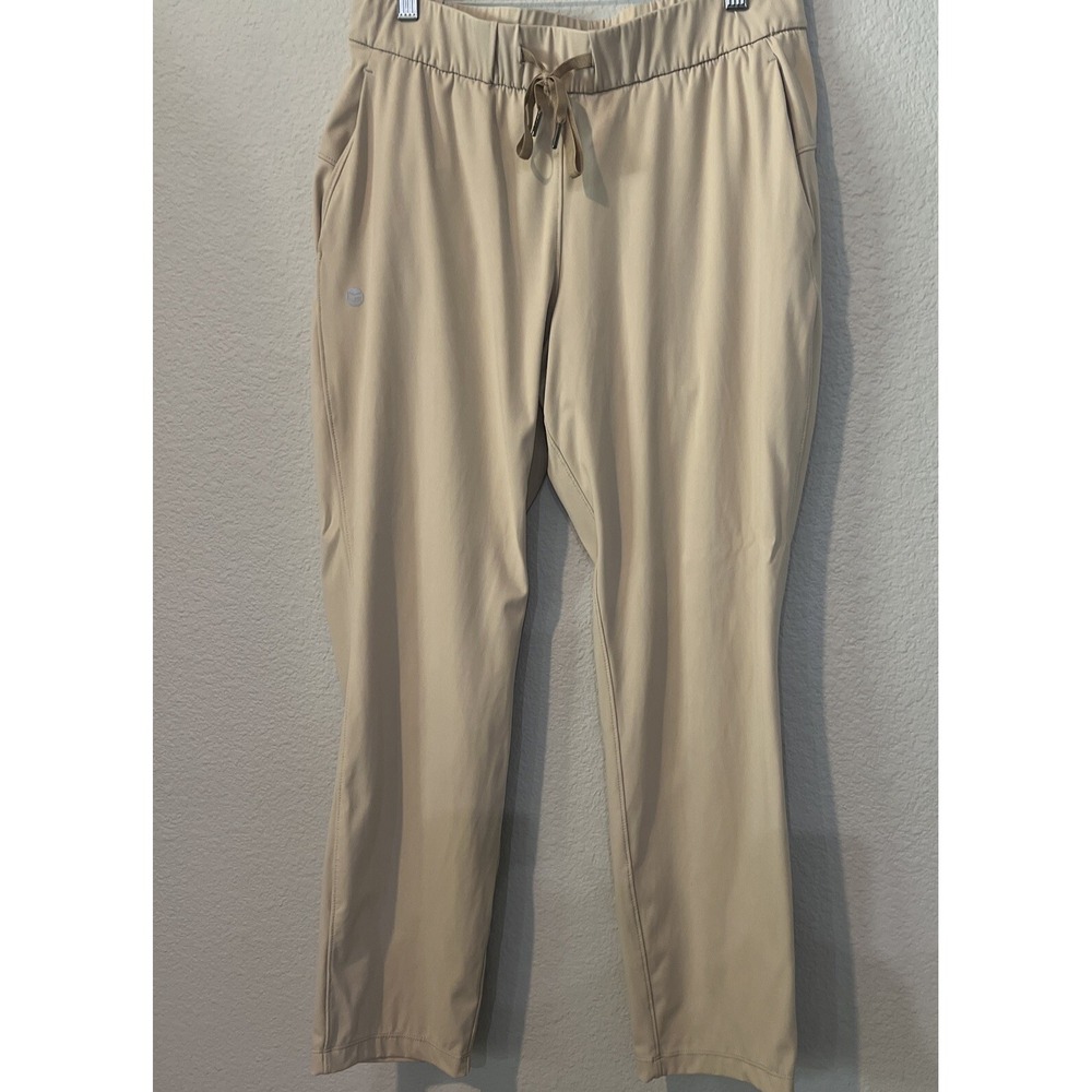 G Gradual Women's IVORY Jogger Pants Pockets Sweatpants Drawstring MEDIUM